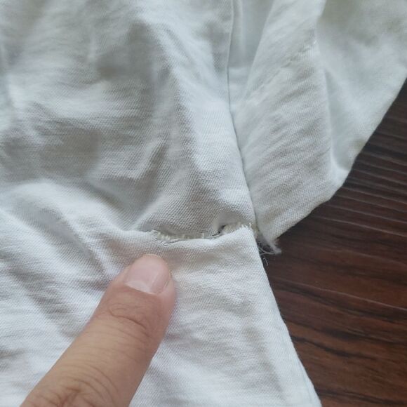 FLAWED Jacquemus White Quiet Luxury Chic Feminine Edgy Streetwear Shirt Dress 42 - Picture 4 of 10